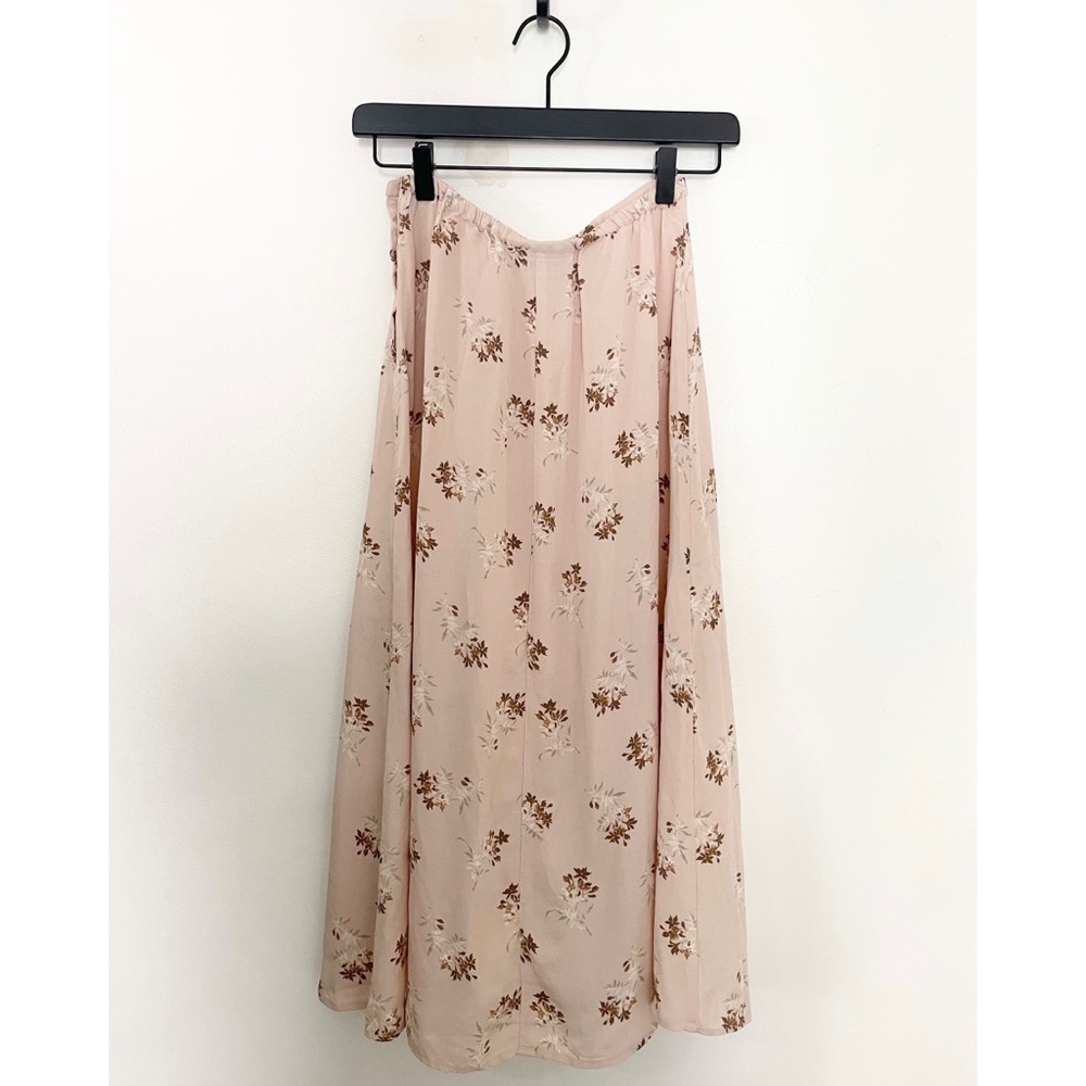 Vintage Petite Sophisticate Floral Midi Skirt